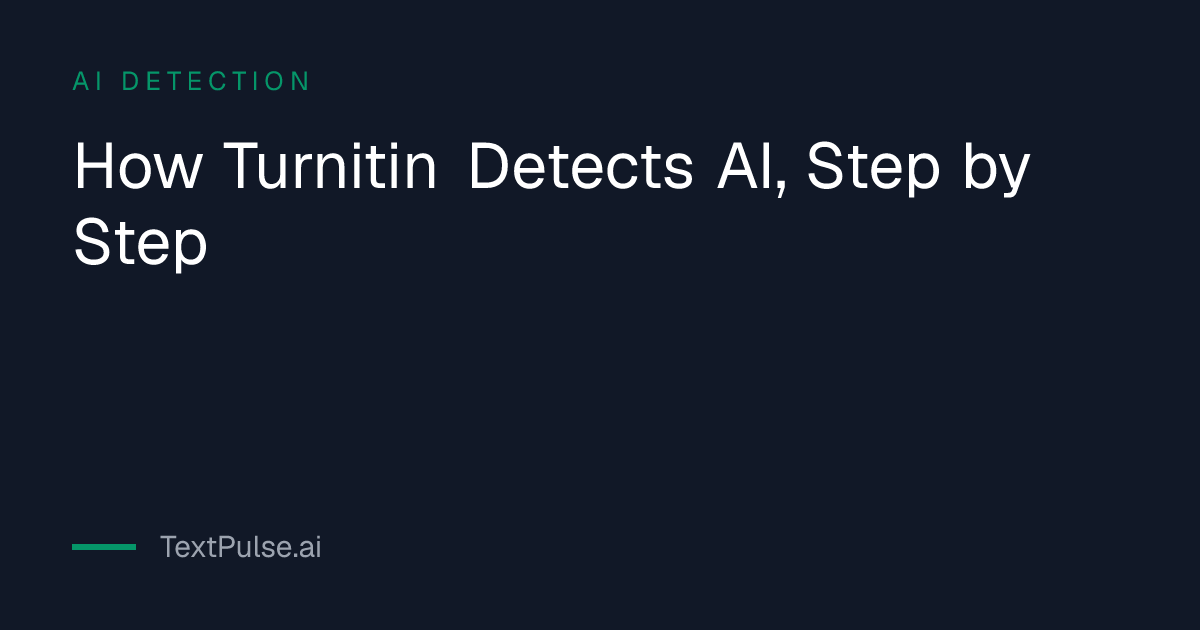 How does Turnitin detect AI: diagram of the segment, score and average pipeline behind a Turnitin AI writing report