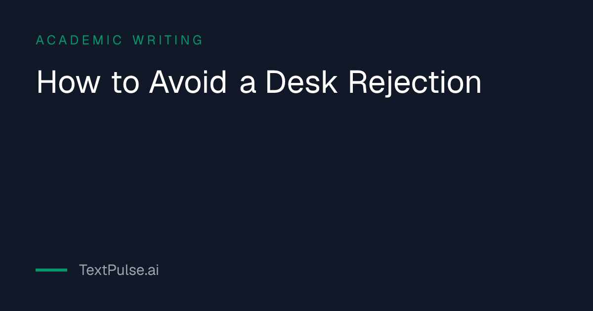 An editor reviewing a manuscript, illustrating how to avoid desk rejection during journal submission
