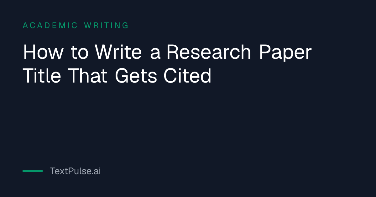 Table comparing weak and strong research paper titles, showing how to write a good research title
